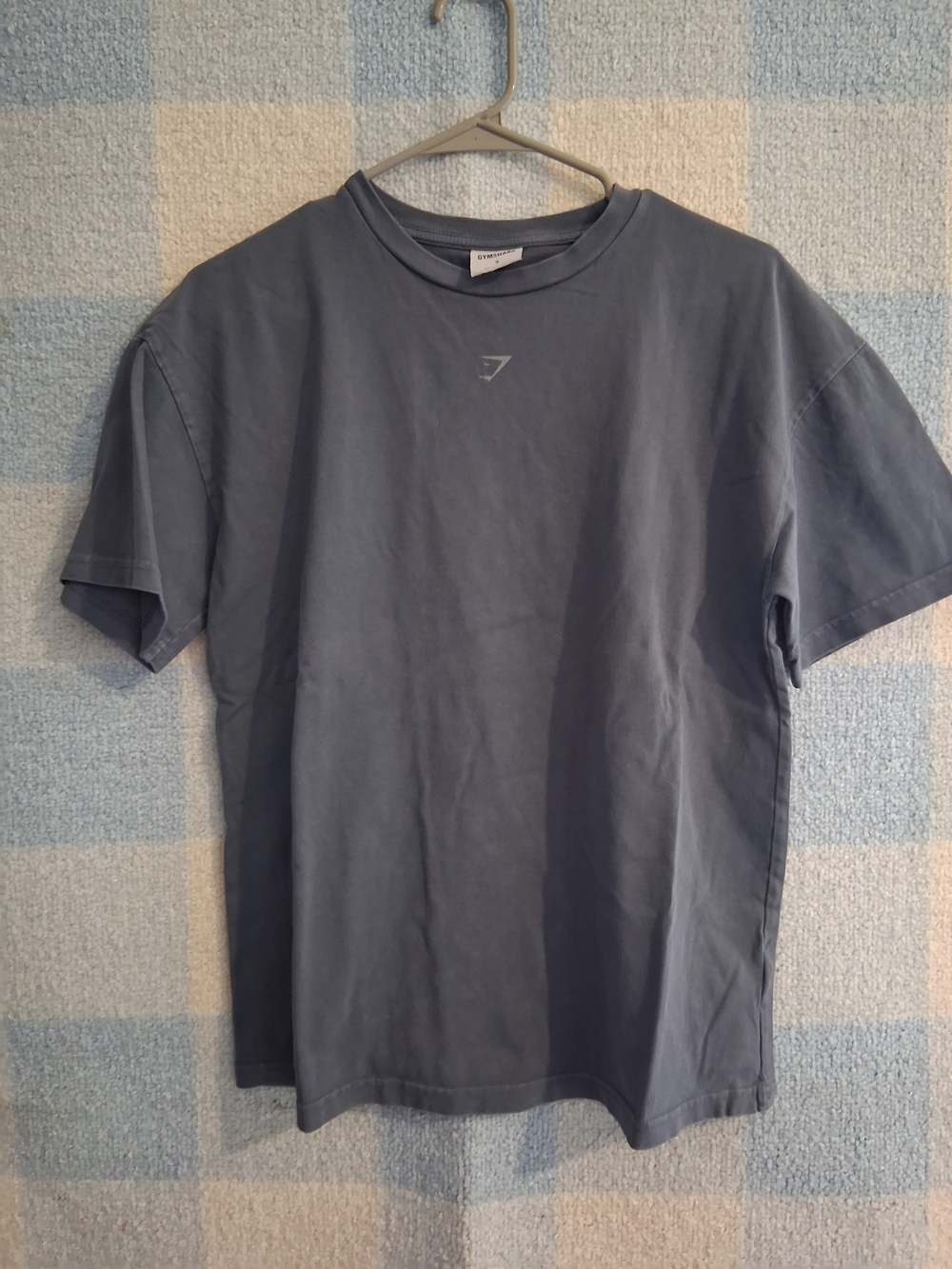 Gymshark Men's Short Sleeve Crew Tee — Slate Sz Small Pre Owned